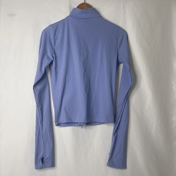 Pretty Little Thing Sport1 10 Violet Purple Sculpt Ruched Athletic Zip Jacket - Picture 6 of 12